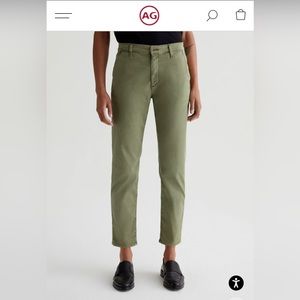 AG The Caden Tailored Trouser. Green. Super soft!